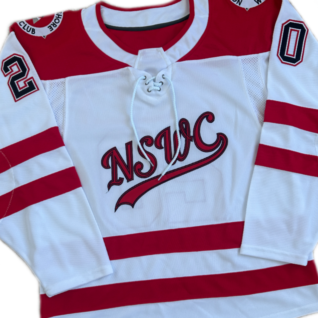 PowerPlay customs Elite stitch and cut embroidery custom hockey jersey featuring twill and stitched design, built durable to be great season after season.